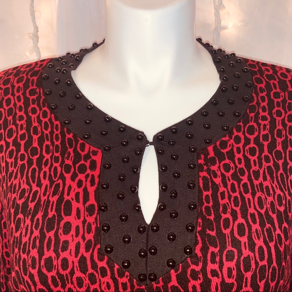 CHARTER CLUB ⭐️ Festive Long Sleeved Sweater Top - Picture 5 of 7